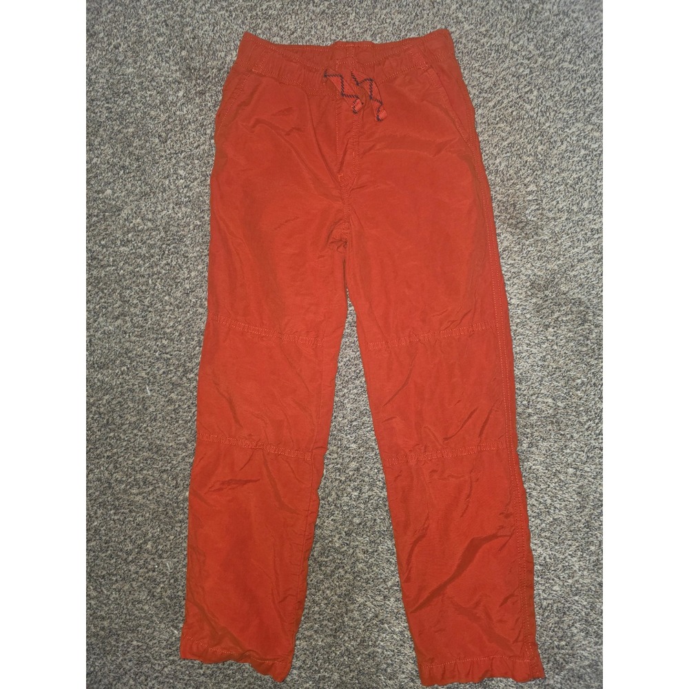 Gymboree Boys Size 10 Burnt Orange Lined Pull On Jogger Pants